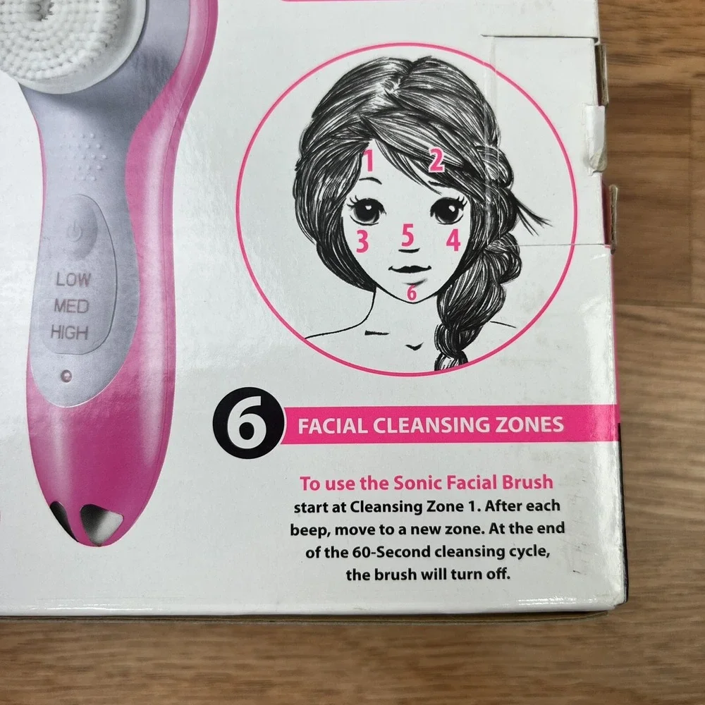Conair‎ Just Shine Justice Sonic Skincare Solution Cleansing Brush NEW